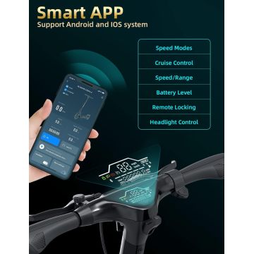 GX10 E-Scooter Dual Braking System and APP
