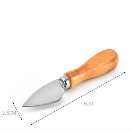 4 Pieces Cheese Tools Set With Bamboo Box