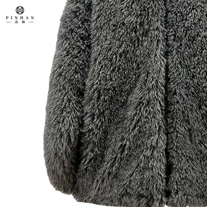 2023 New Design Oversize Sherpa Fleece Jacket for Men - OEM ODM Custom Warm Coat
