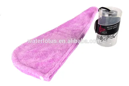 China supplier quick dry coral fleece hair drying cap dry hair hat