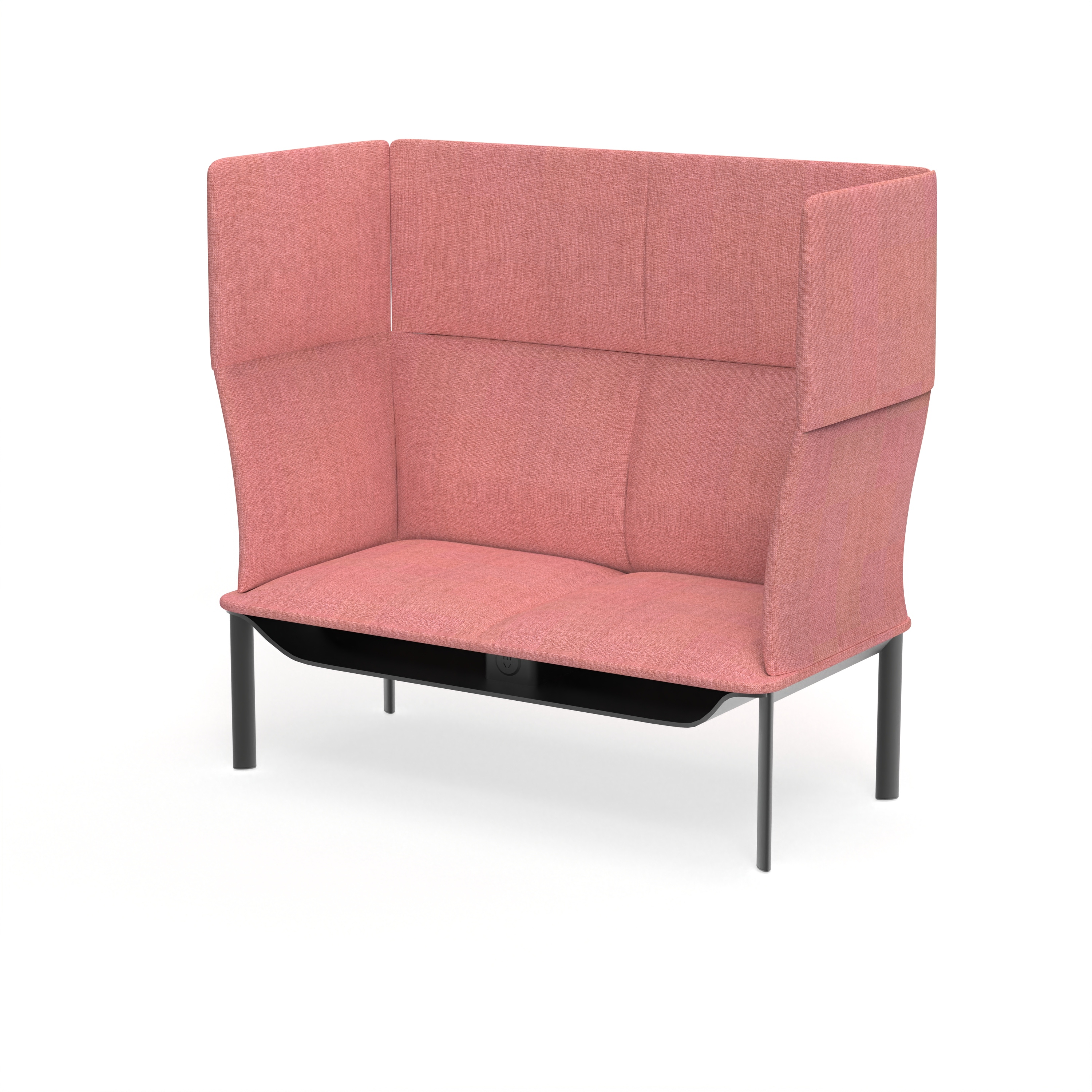 Two Seater High Back Sofa