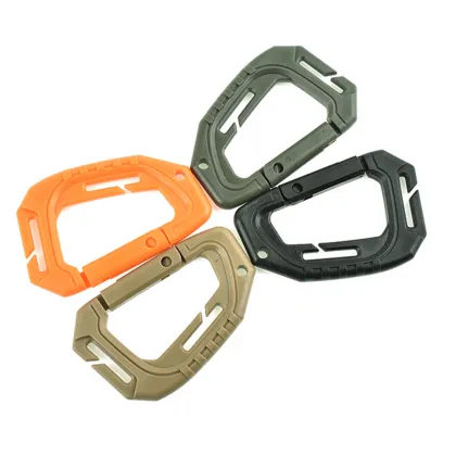 Tactical Molle Plastic Hook Carabiner for Outdoor Hiking