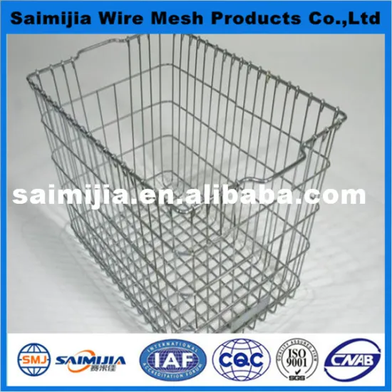 Rectangle hanging metal mesh basket for storage