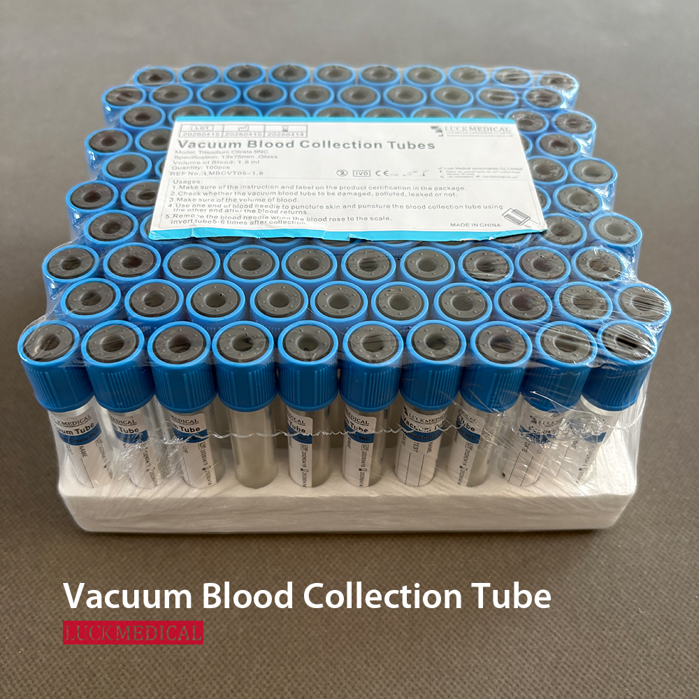 Vacuum Blood Collection Tube Glass PET Coagulation Sodium Citrate