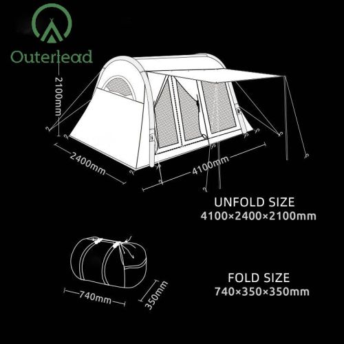 Large Family Inflatable Tent Outdoor Waterproof Silvering Family Camping Inflatable Tent Factory