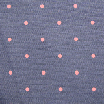 Cotton Poplin Fabric Printed With Small Dots