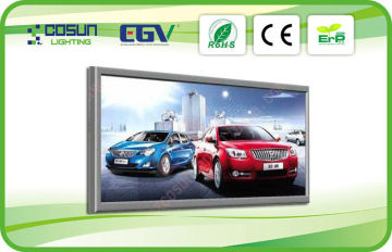 12v Single Side Smd3528 Led Snap Frame Light Box For Restaurant / Subway Station
