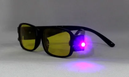 LED Light Yellow Lenses Reading Glasses Night Driving Glasses