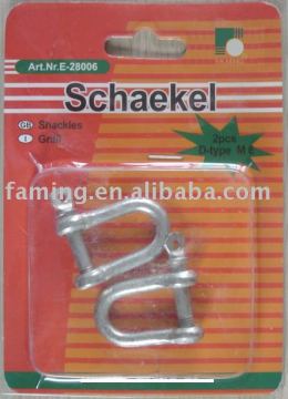 screw pin D type chain shackle