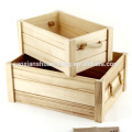 cajas de madera hechas a mano de alta calidad de la manzana al por mayor