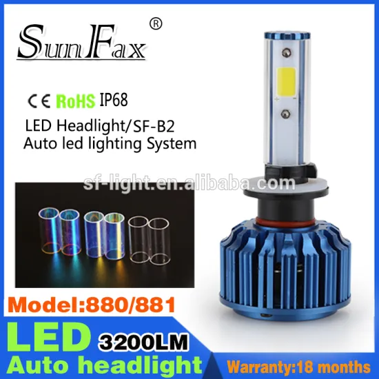 SUNFAX COB chip headlight 3200LM 30W Purple Blue color auto led light 9006 HB4 H4 9004 led car headlamp for offroad suv
