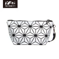 Geometric waterproof folding PU leather evening clutch bags