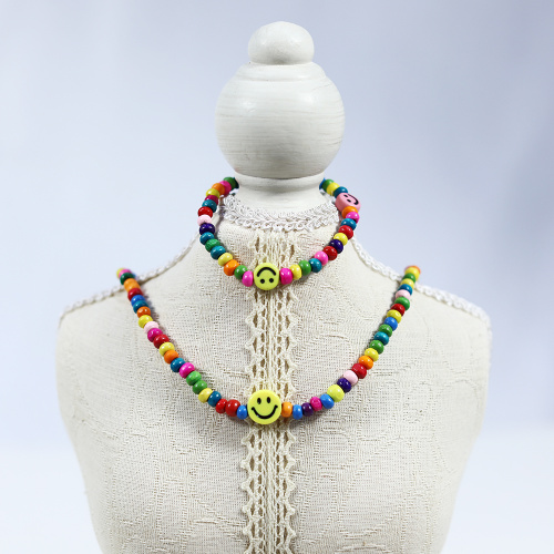 Детское ожерелье для деревянных бусин с цветом 5 мм