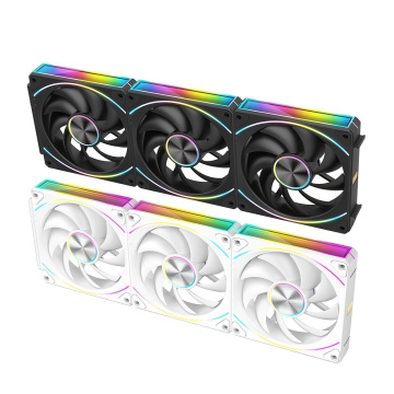 Temperature-Controlled External Luminescent ARGB Fan for New Building Block Wireless Mosaics
