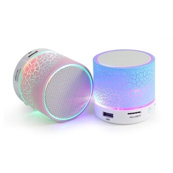 Factory Price Mini Wireless BT Speaker with LED and Bass for MP3 Music