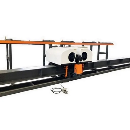 Large CNC double head vertical rebar bending center
