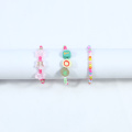 10MM lettering soft clay bead girl bracelet set