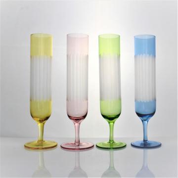 Ensemble de verre de flûte de champagne gravé à cristal personnalisé