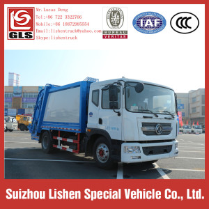 Camion à ordures Compacteur Dongfeng 10 cbm camion à ordures