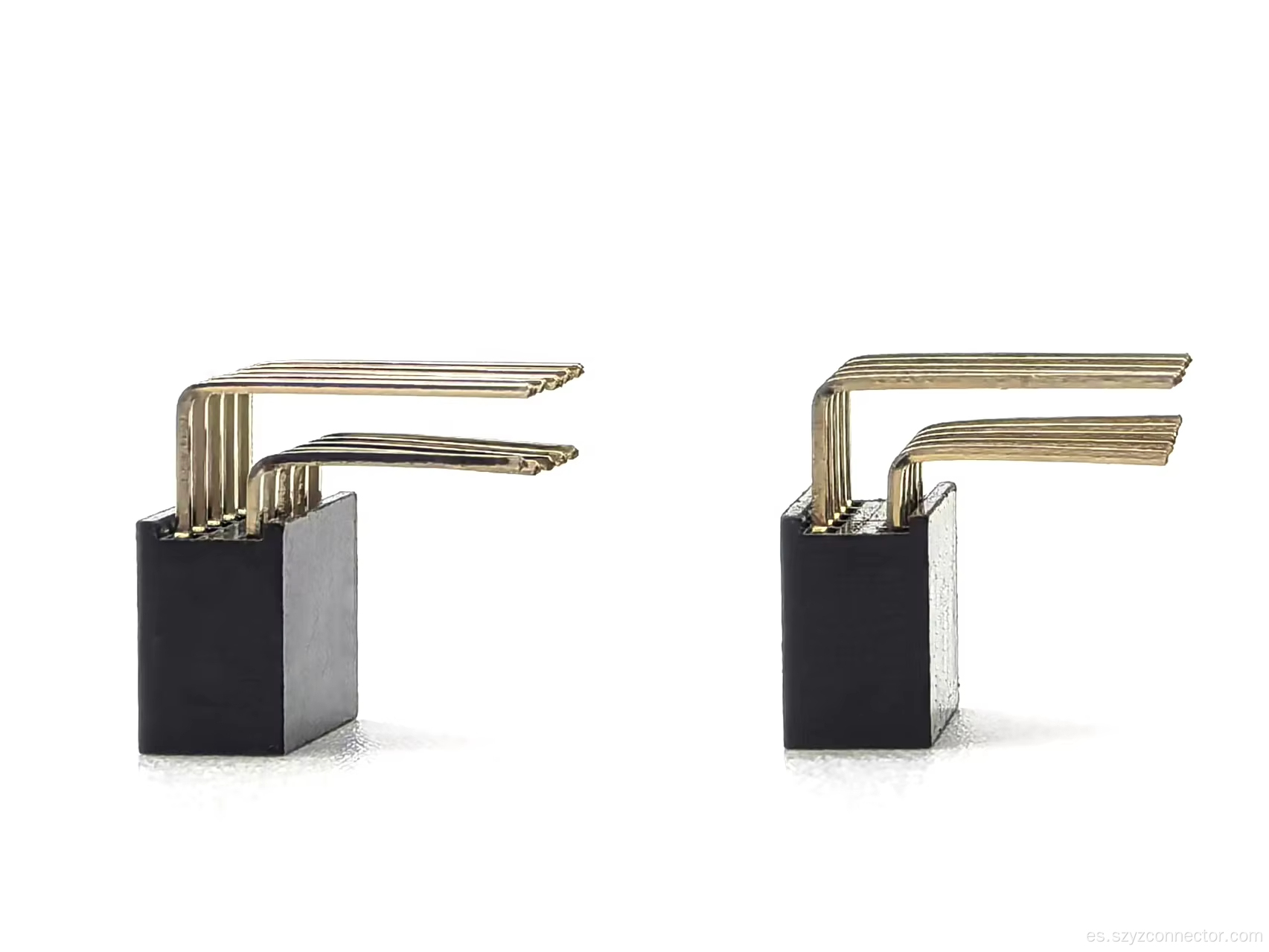 Conector hembra de 2,54 mm de doble fila en ángulo recto