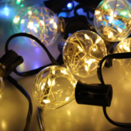 Christmas Light G40 Led Copper Wire String Bulb Lights