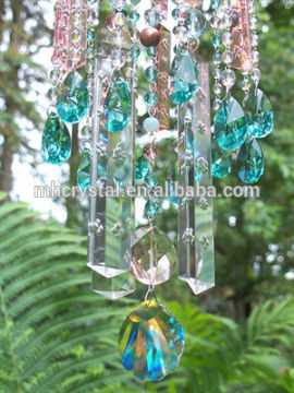 green Pear-shaped bead even cyrstal for decoration MH-12622