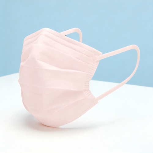 Máscara não tecida descartável rosa na moda