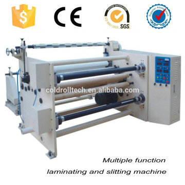 1300mm stretch paper PVC PE film laminating and slitting machine
