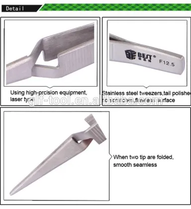 BEST-12.XF Professional Stainless steel X Type Tweezers