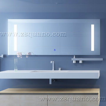 Large Hotel Bathroom Backlit Mirror with LED Light