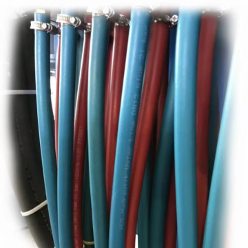 ID 1/2\" WP 300 PSI PL300 NBR Rubber Hose - Blue, Red, Yellow, Black Push Lock