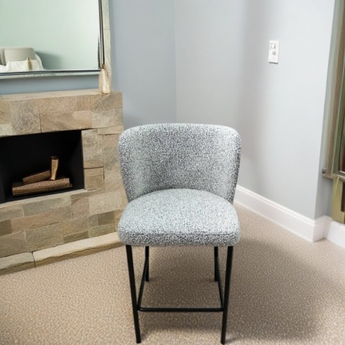 Bar Furniture Minimalist Fabric Stool for Kitchen Island