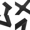 X Legs Coffee Dining Metal Table Base