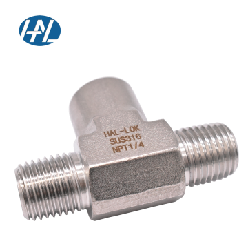 High Pressure Female Branch Tee Stainless Steel 316/304 Pipe Fittings