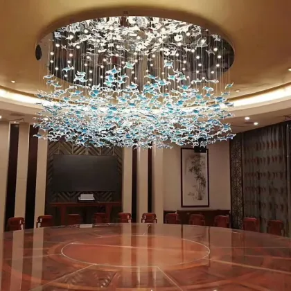 China Handmade Starfish Pendant Light - Glass Amber Transparent Grey Sea Theme Chandelier