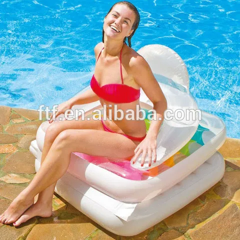 2016 beautiful Folding colored overwater inflatable floating row,air mattress