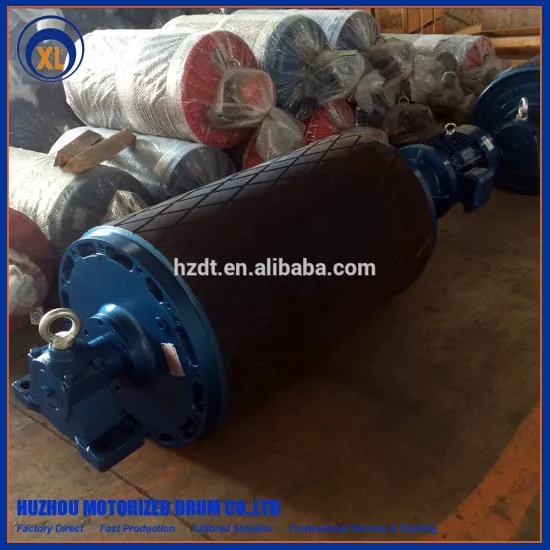 motorized belt conveyor pulley for mining