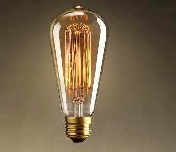 High Quality Edison bulbs vintage Squirrel-Cage Teardrop Filament Bulb