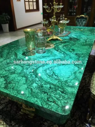 Green Malachite Semiprecioius Slab Green Malachite Slab