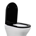 Siège de toilette Duroplast Siège de toilette à forme en U noir