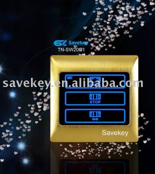 1 gang smart home curtain switch with glass touch panel