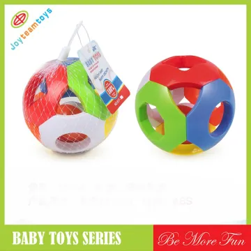Colorful toy plastic baby rattle