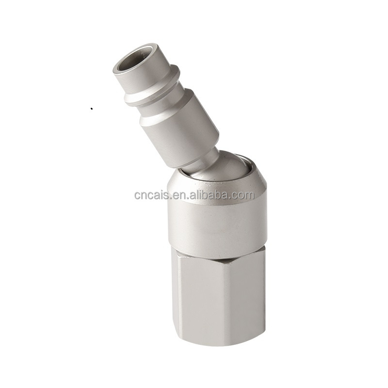EURO Type Quick Coupler: 1/4 Inch Universal Movable Connector Joint for Carbon Steel Air Hoses