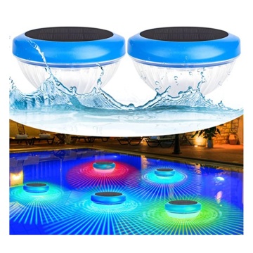 Automatic RGB Solar-Powered Pool Light with Waterproof Float and LED Technology for Enhanced Nighttime Swimming Experience