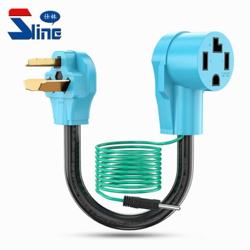 USA Dryer Adapter Cord NEMA 10-30P to 14-30R with STW 10AWG Cable and Safety Ground Wire