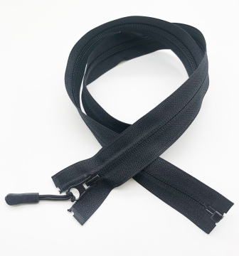 7# Nylon Reversible Invisible Zipper with Thumb Puller and PVC Pull, 60cm