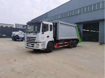 19 m³ compressed garbage truck for rear twinbridge