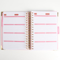 A5 Spiral Binding Pink Pink sin fecha Planificador de goles diarios sin fecha