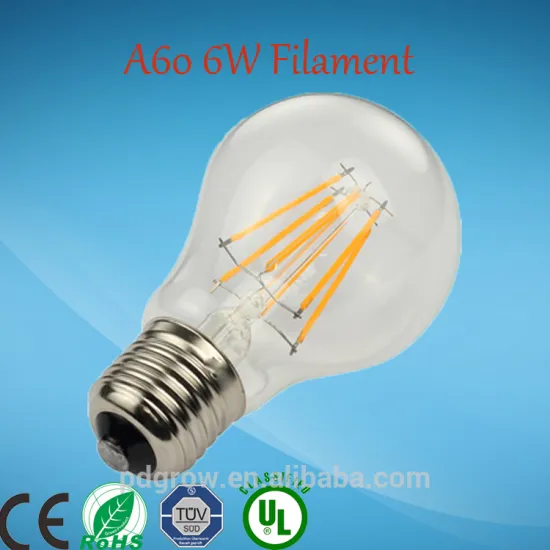 LED Filament lamp A60 E26 6W crep-led a19 a60 g65 bulbs