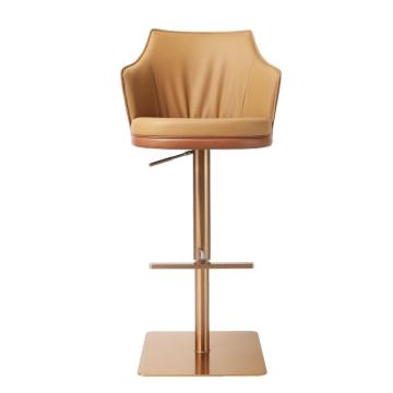 Adjustable height barstool Modern bar Chair Rose Gold Chair